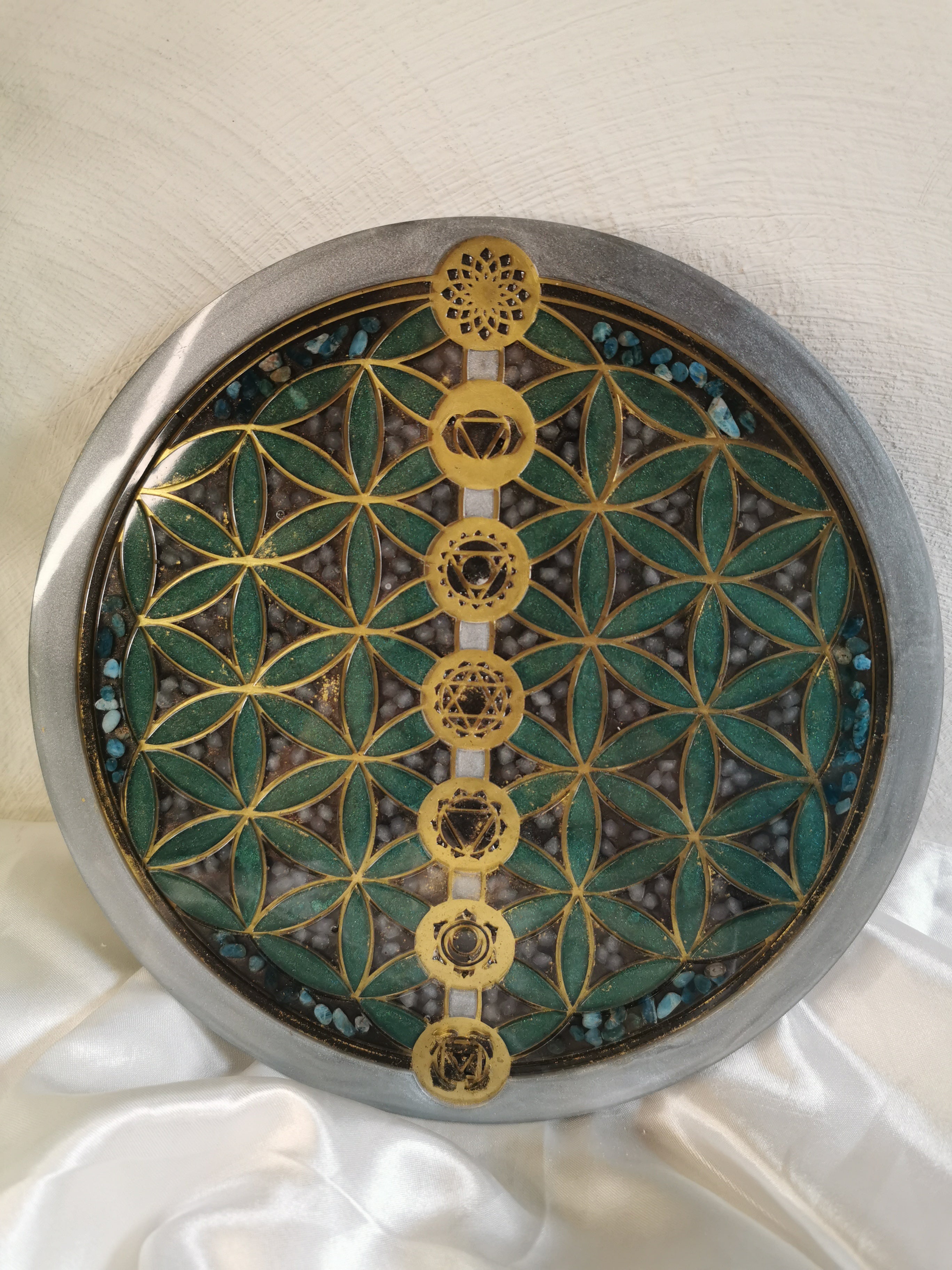 Plateau Chakras et fleur de vie