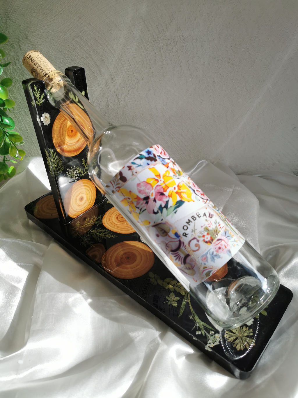 Support de bouteille champêtre