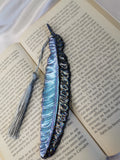 Marque pages Plume bleu magique