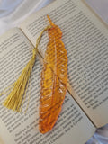 Marque pages Plume orange