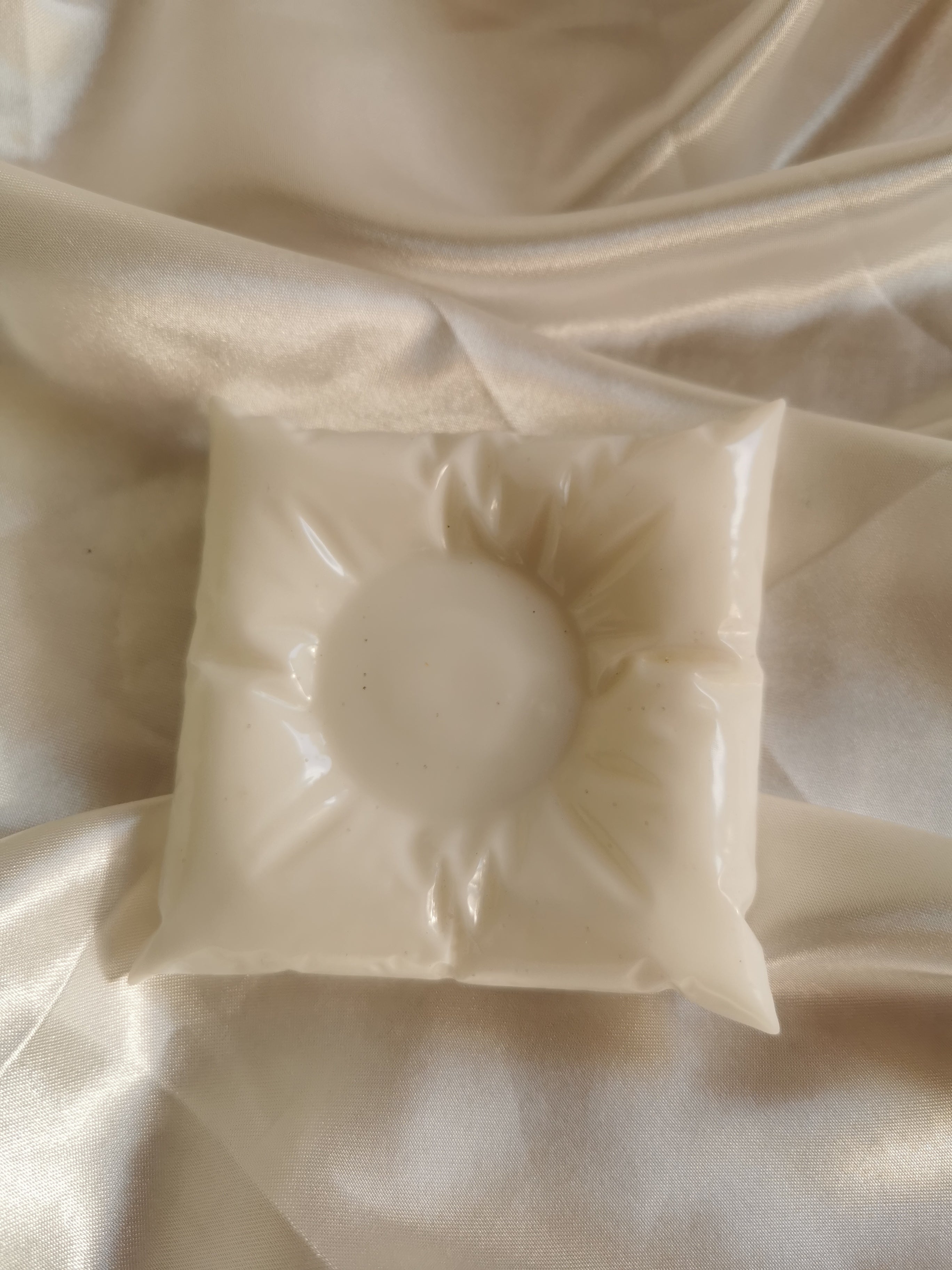 Bougeoir coussin blanc