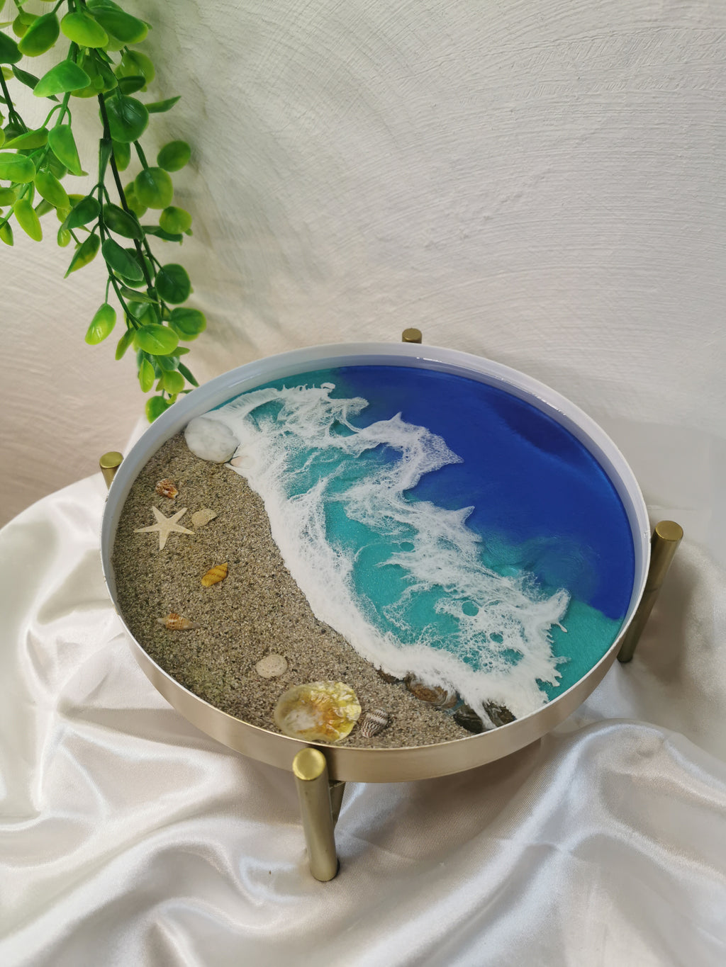 Plateau décoratif océan