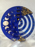 Calendrier Lunaire bleu nuit et Or