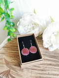 Boucles d'oreilles Magenta