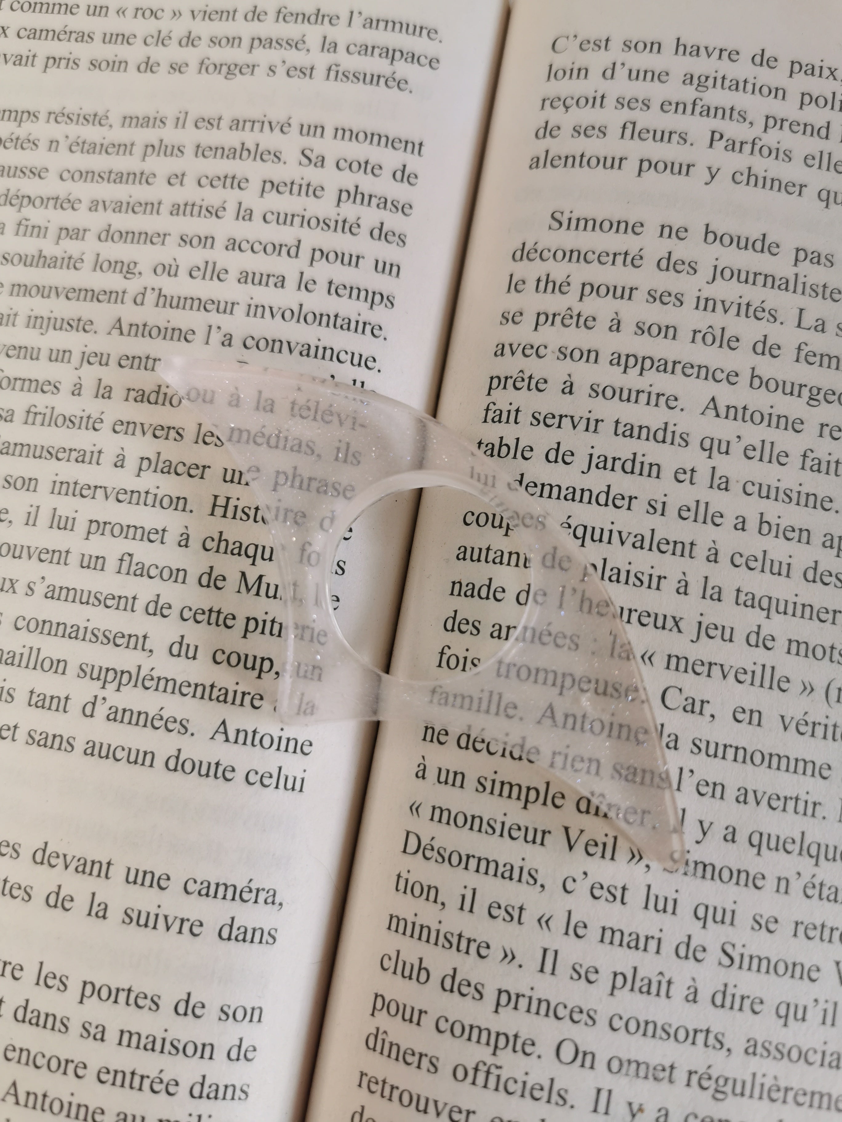 Bague de lecture paillettes