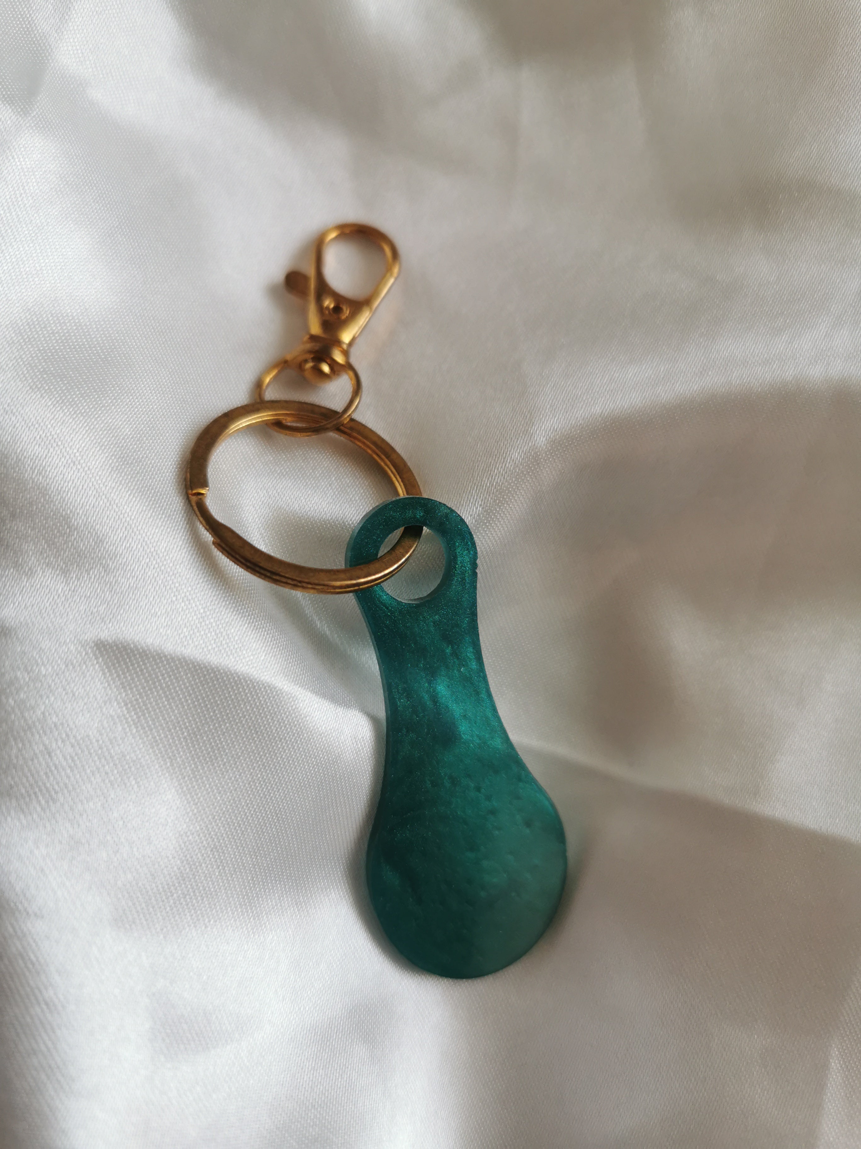 Jeton de caddie bleu canard