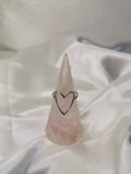 Support de bague avec inclusion de Quartz Rose