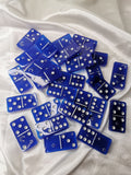 Dominos bleu et argent nuit magique