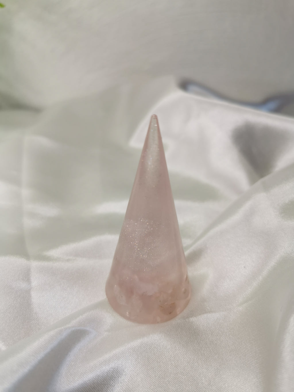 Support de bague avec inclusion de Quartz Rose