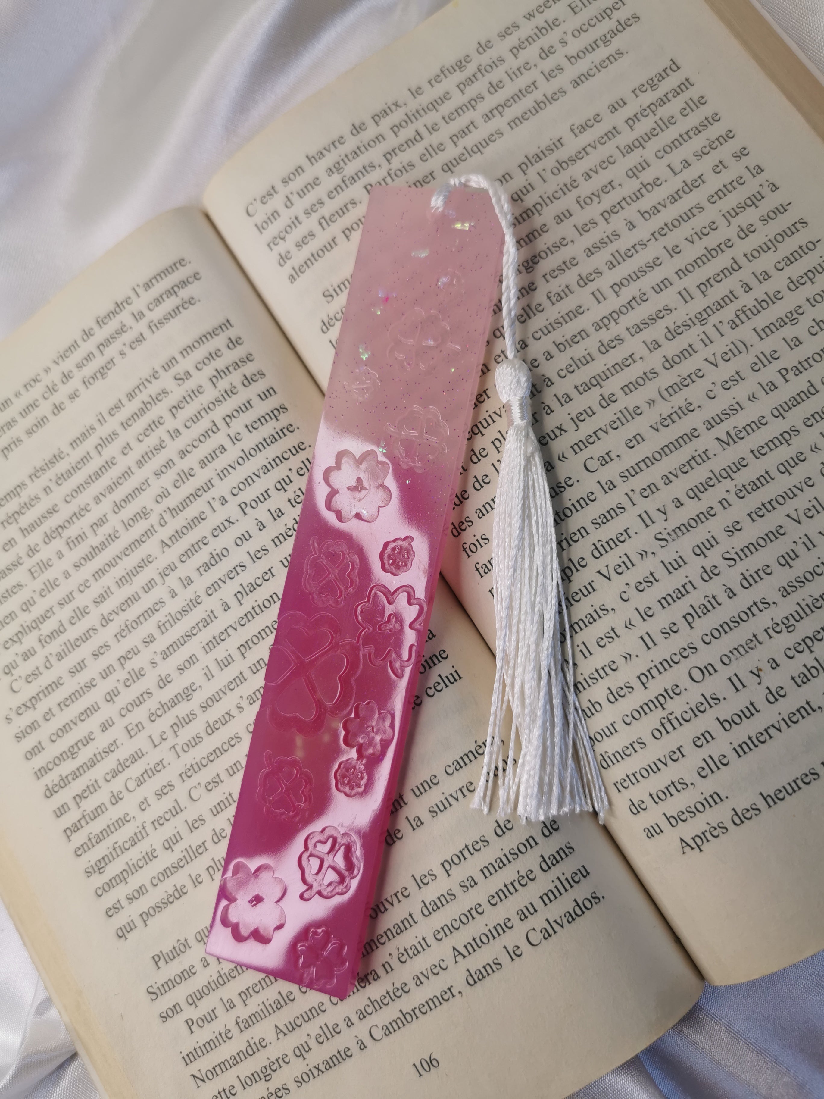 Marque pages fleurs Girly