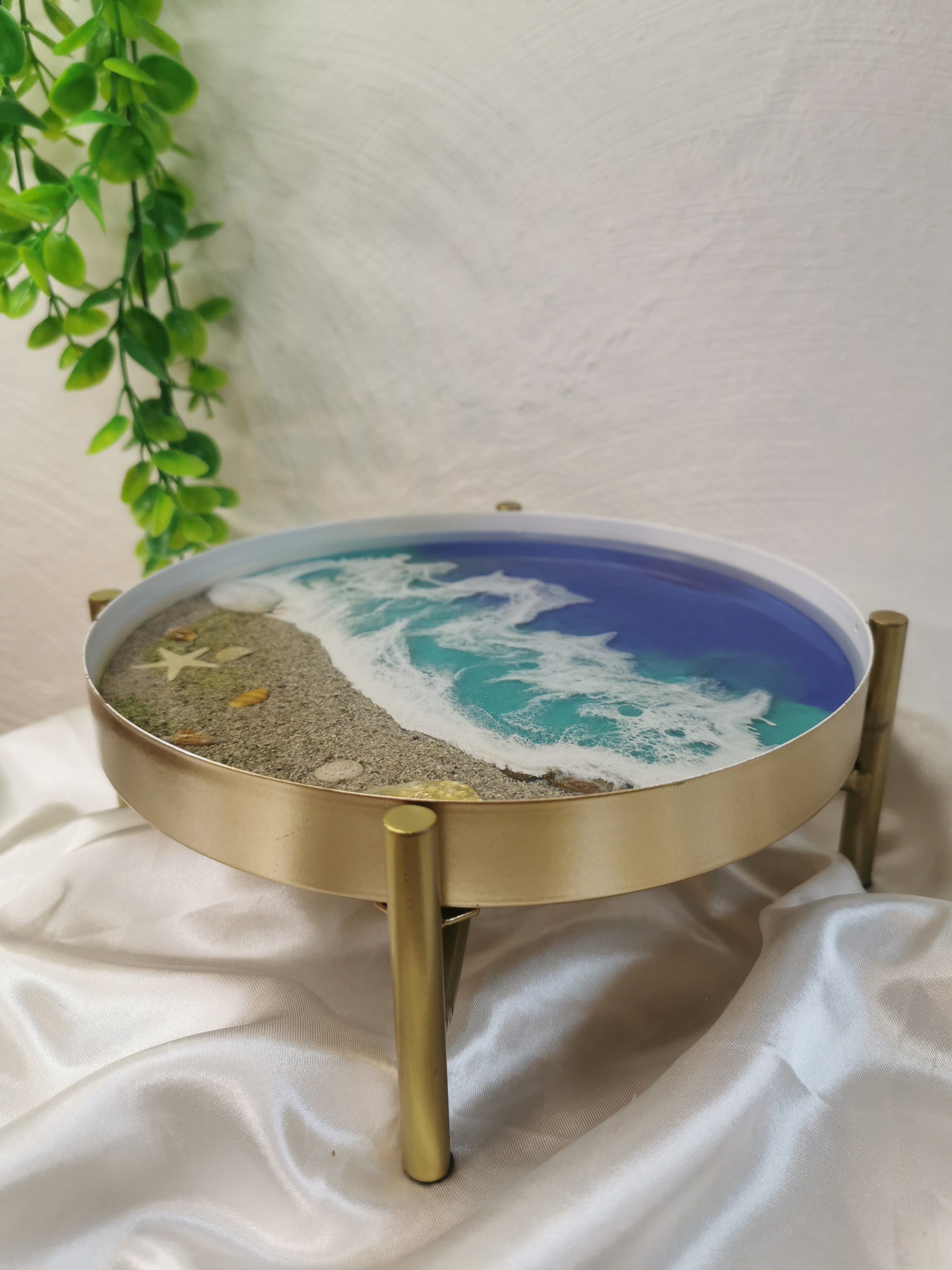 Plateau décoratif océan