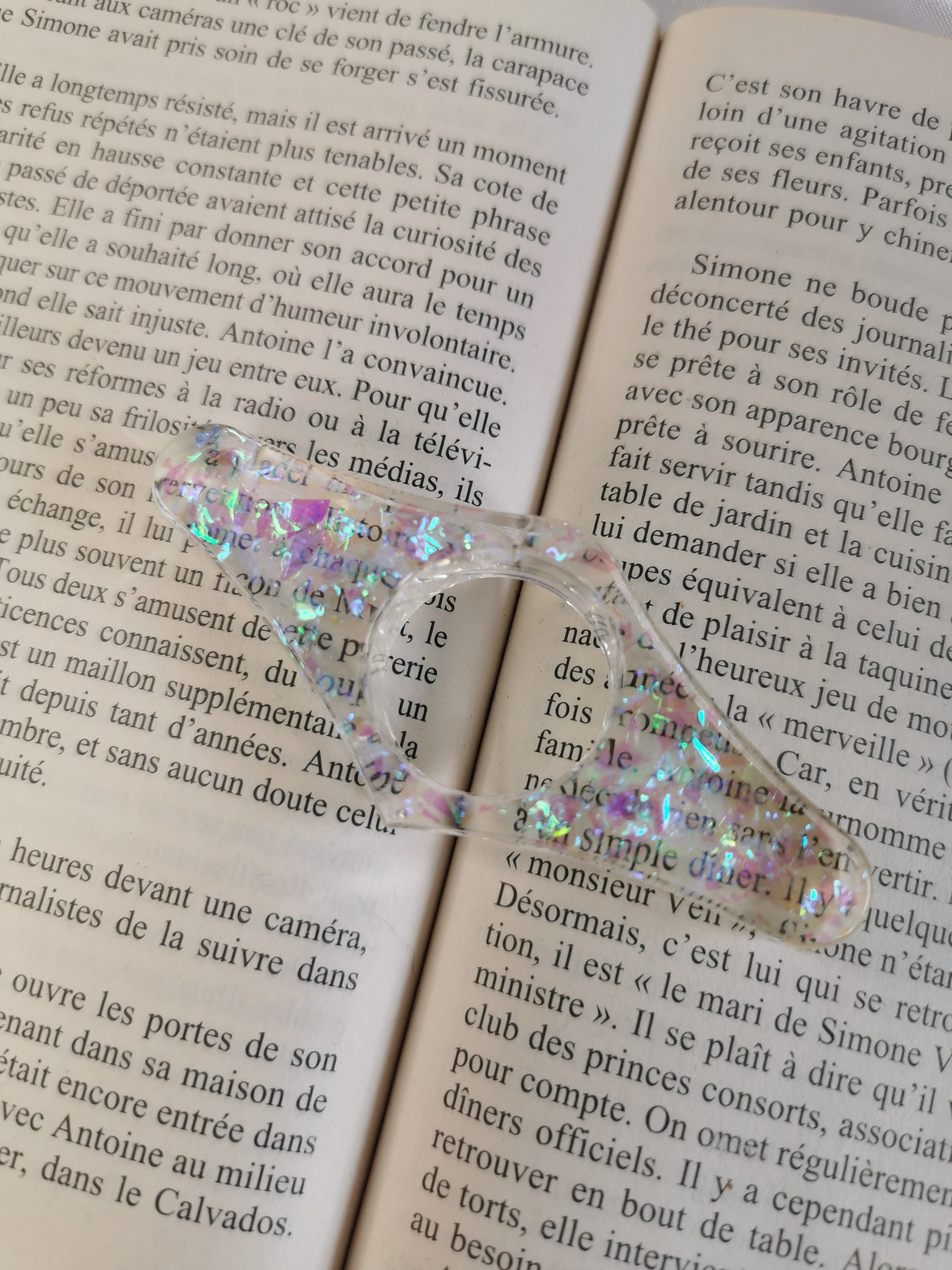 Bague de lecture transparence magique