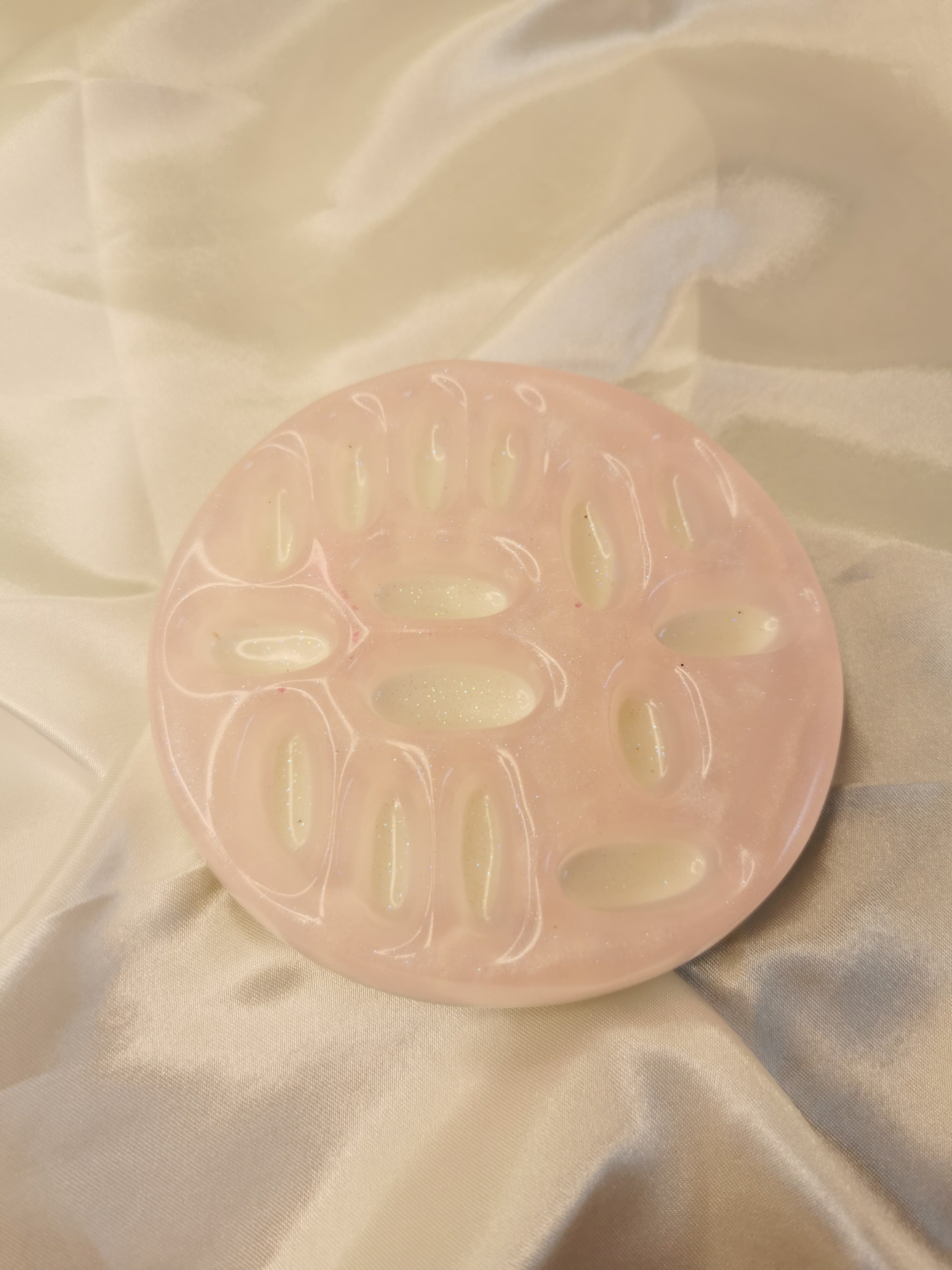 Support de bague imitation Quartz Rose