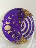 Calendrier Lunaire violet et Or