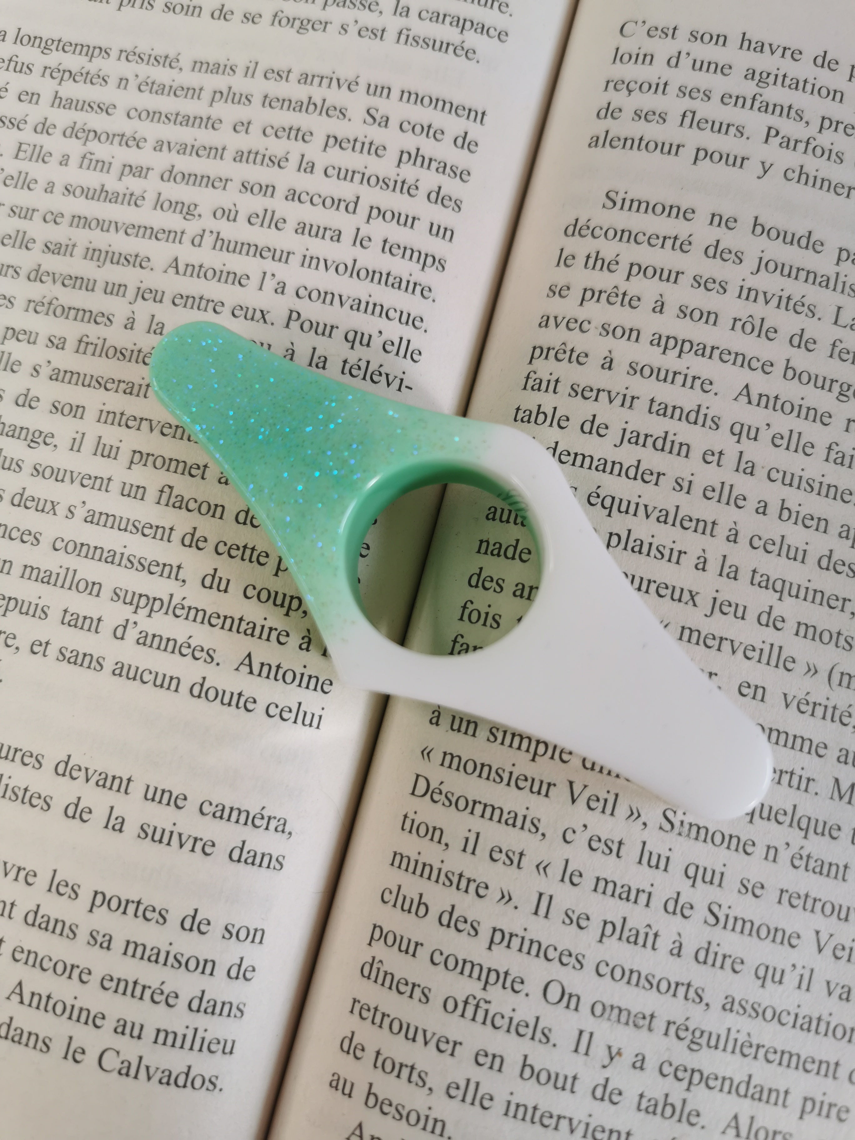 Bague de lecture lait à la menthe