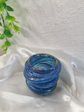 Pot à crayons bleu paillettes