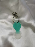 Jeton de caddie blanc et turquoise