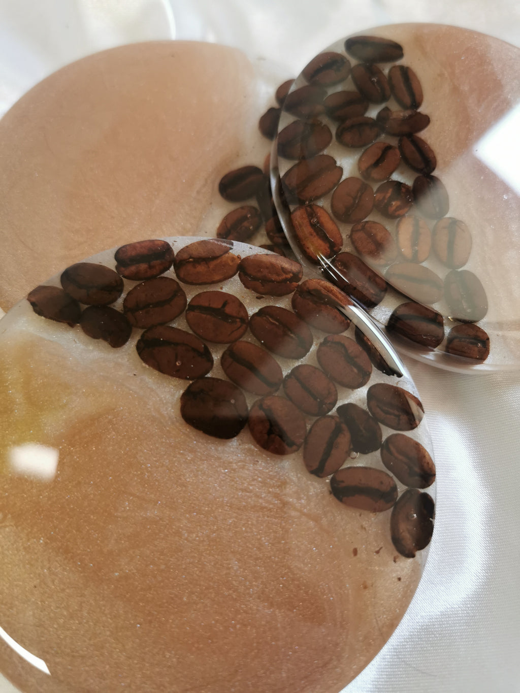 Dessous de verre grain de café avec support