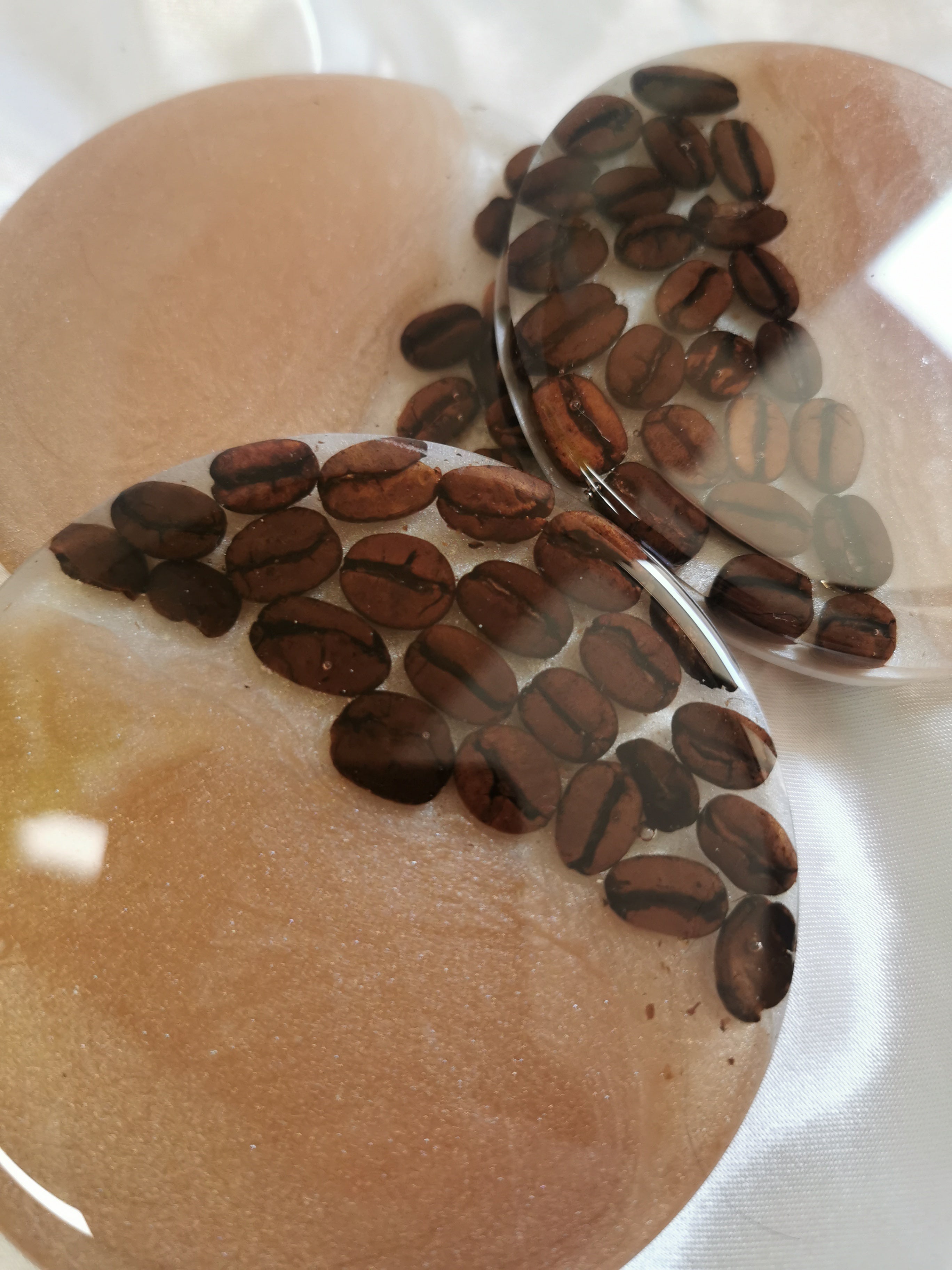 Dessous de verre grain de café avec support