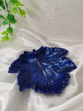 Vide poche feuille d'érable bleu nuit
