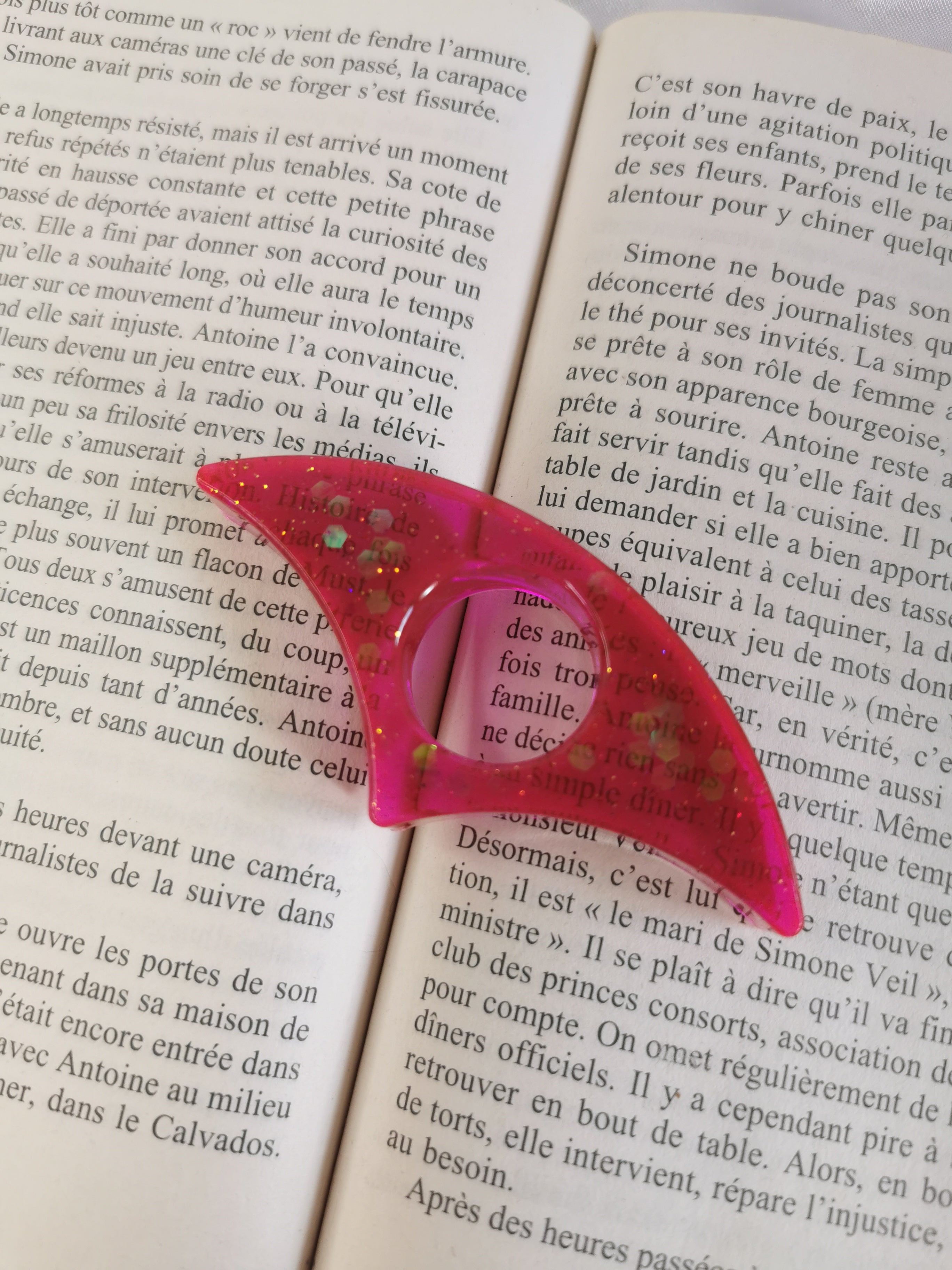 Bague de lecture paillettes Girly