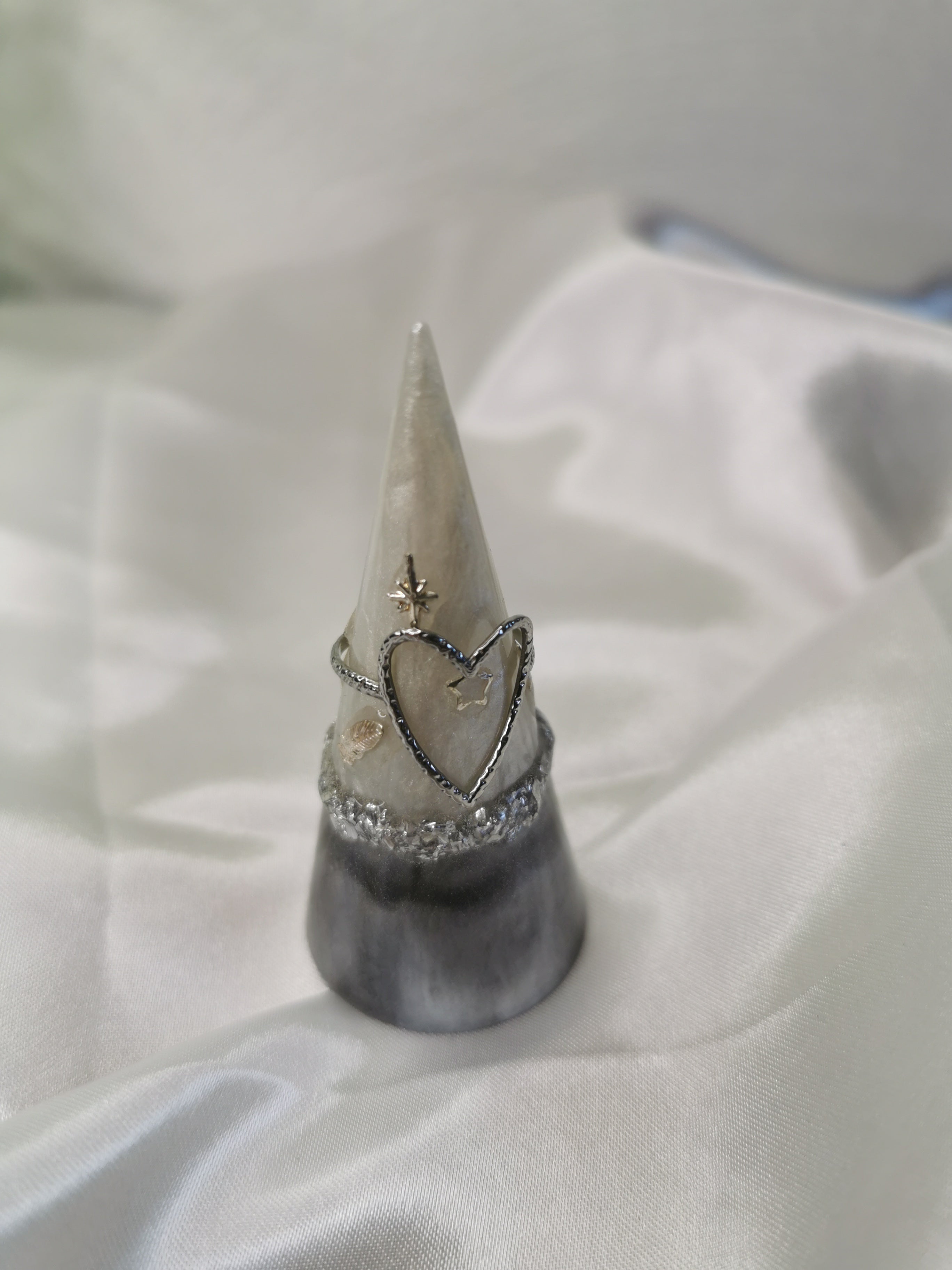 Support de bague Argenté