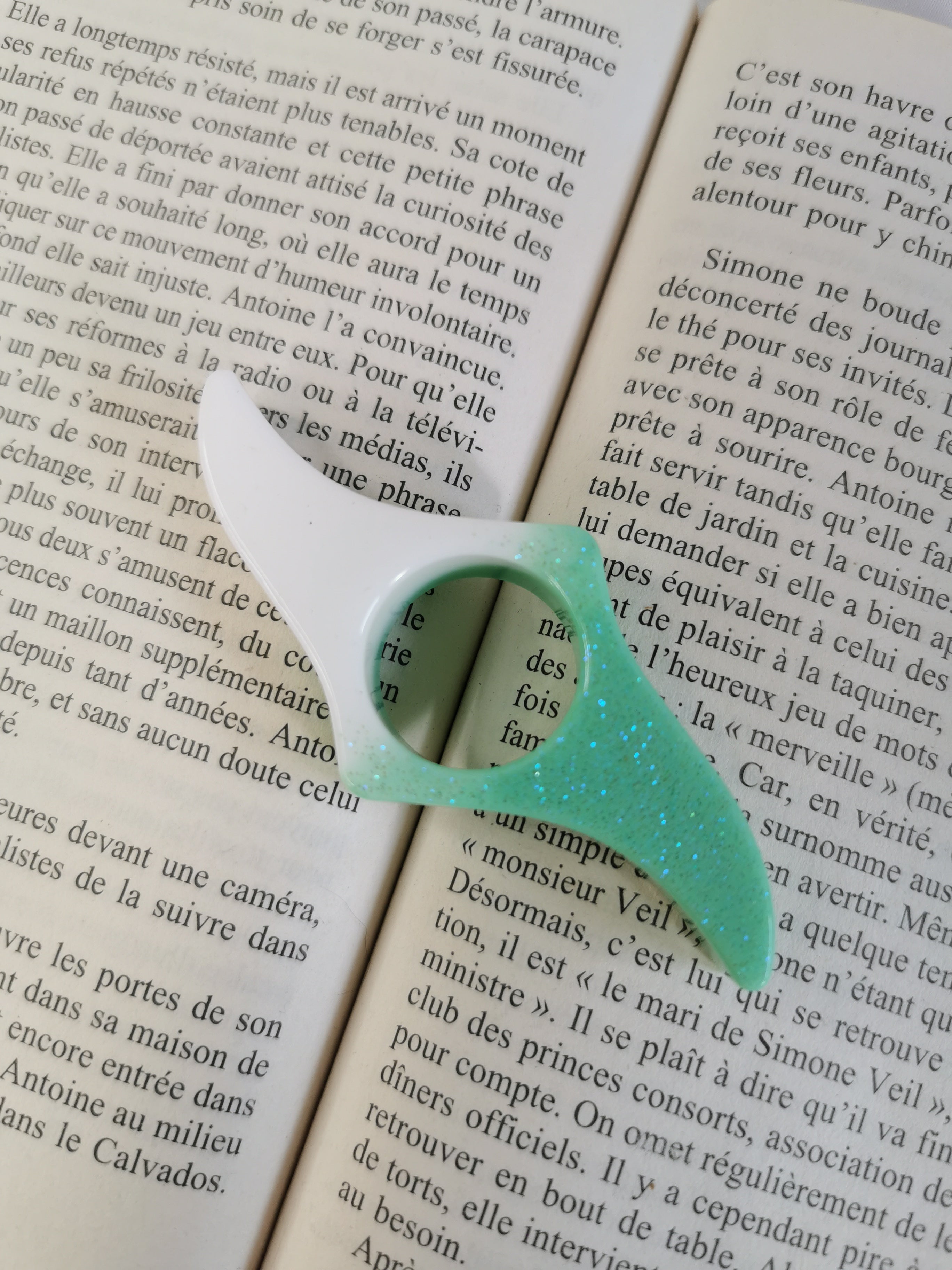 Bague de lecture lait à la menthe