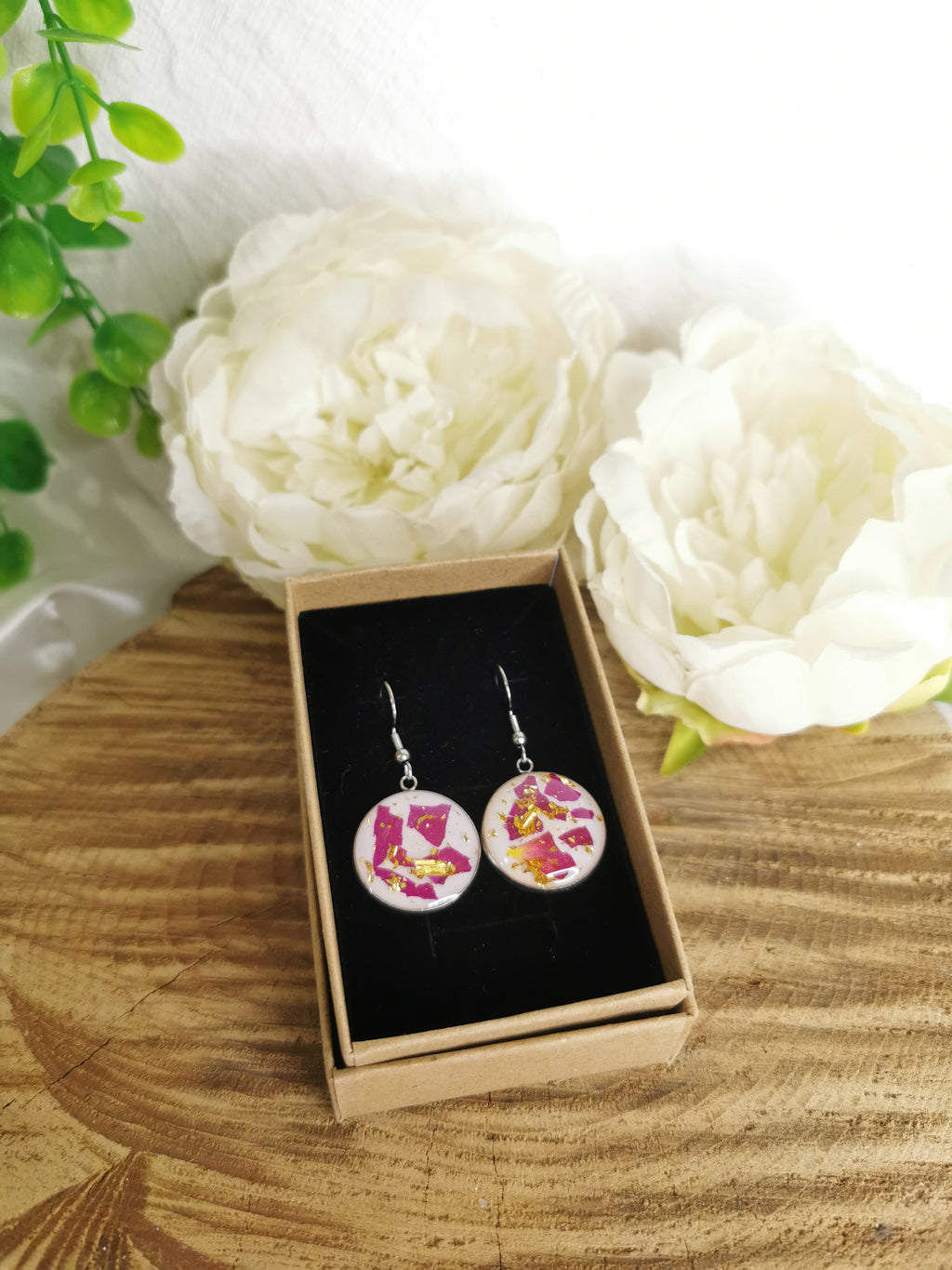 Boucles d'oreilles Rose